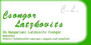 csongor latzkovits business card